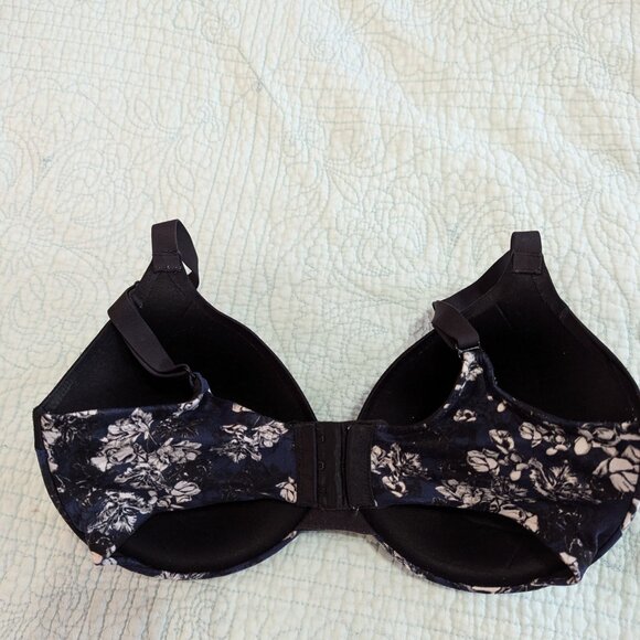 Maidenform Flower Navy/Black Bra 34DD - Picture 5 of 9